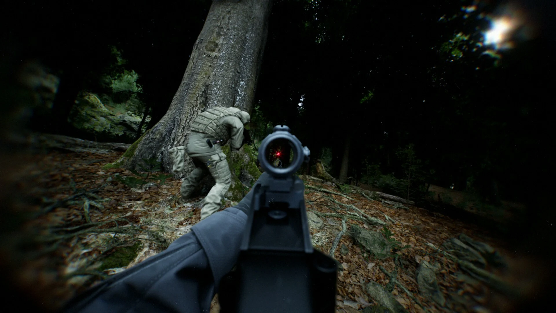 Gameplay de Bodycam durante combate tático