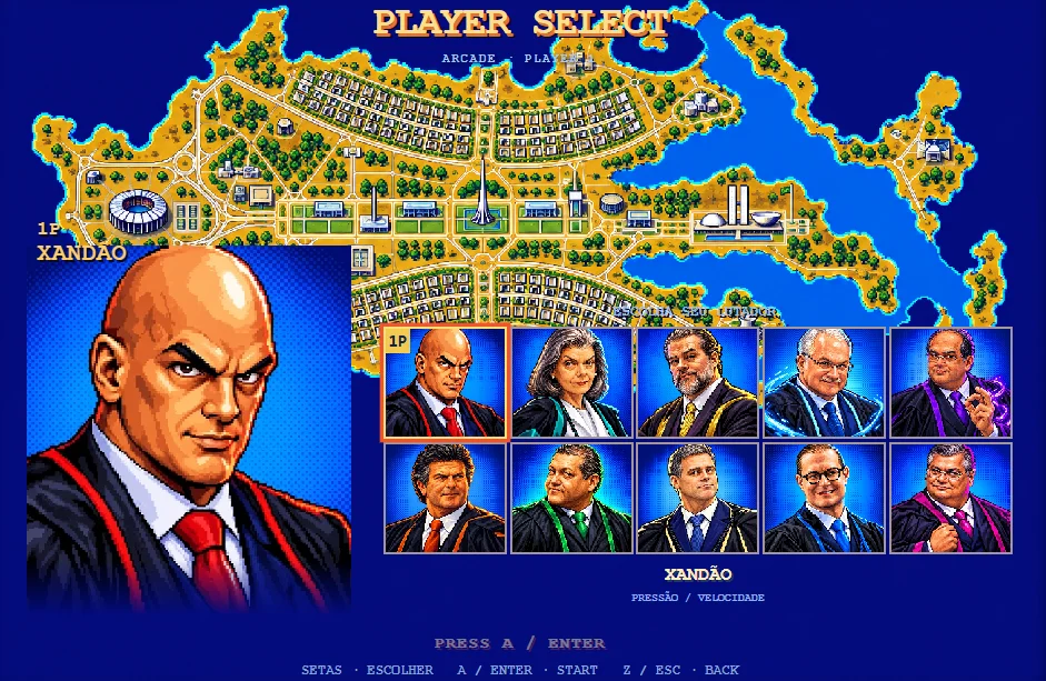 Supremo Tribunal Fighter: como jogar grátis o game de luta do STF