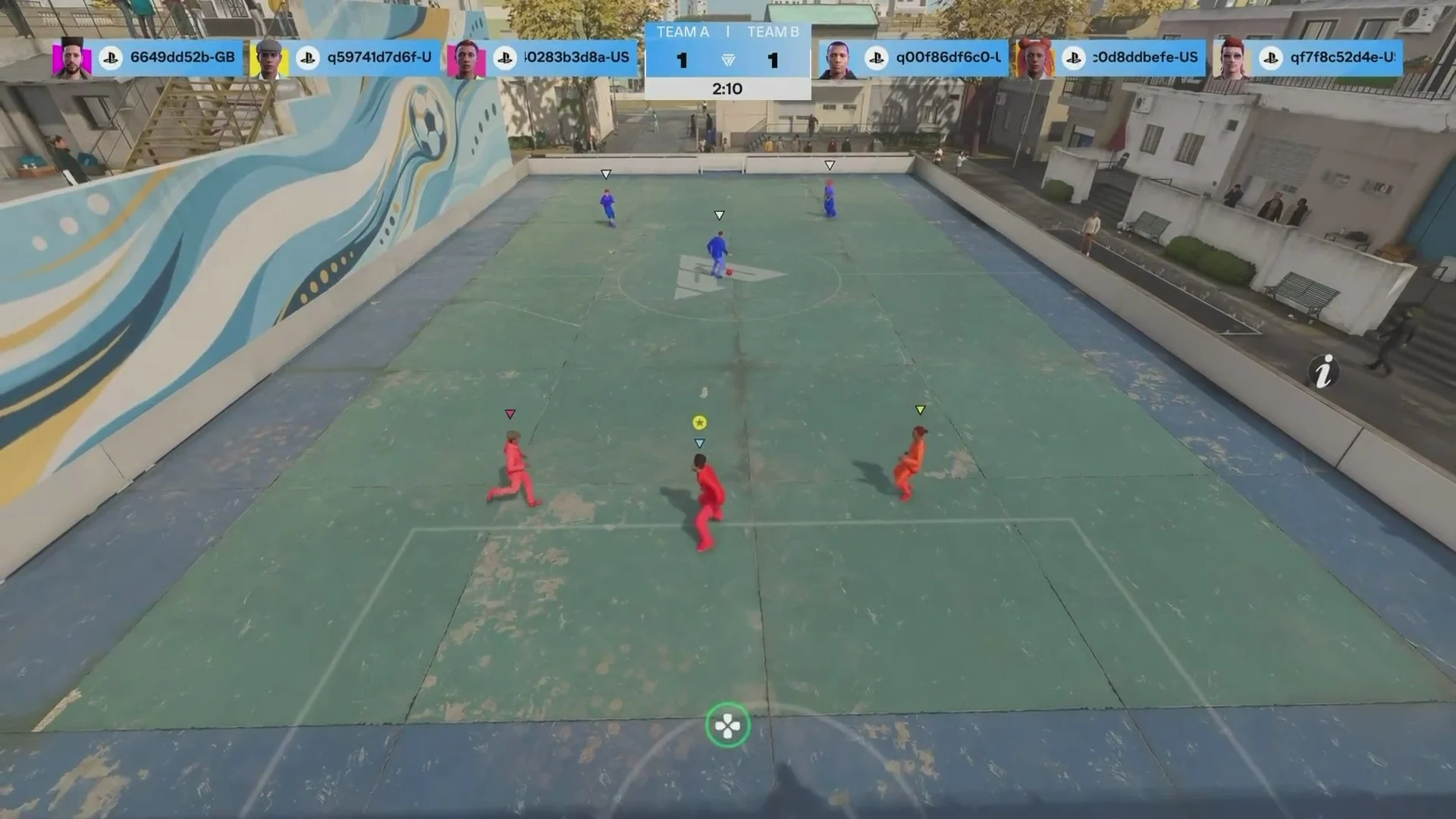 Partida três contra três no The Grounds de EA SPORTS FC 27