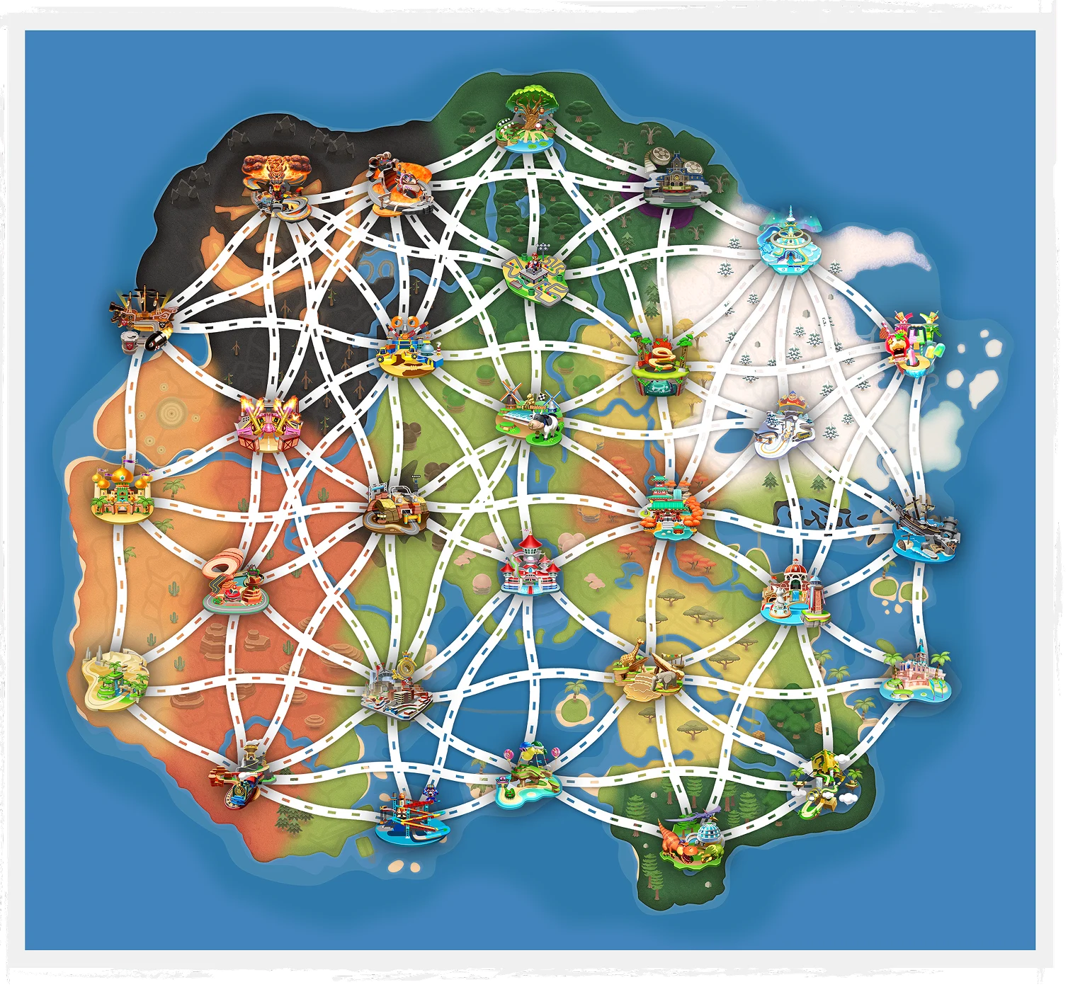 Mapa aberto de Mario Kart World