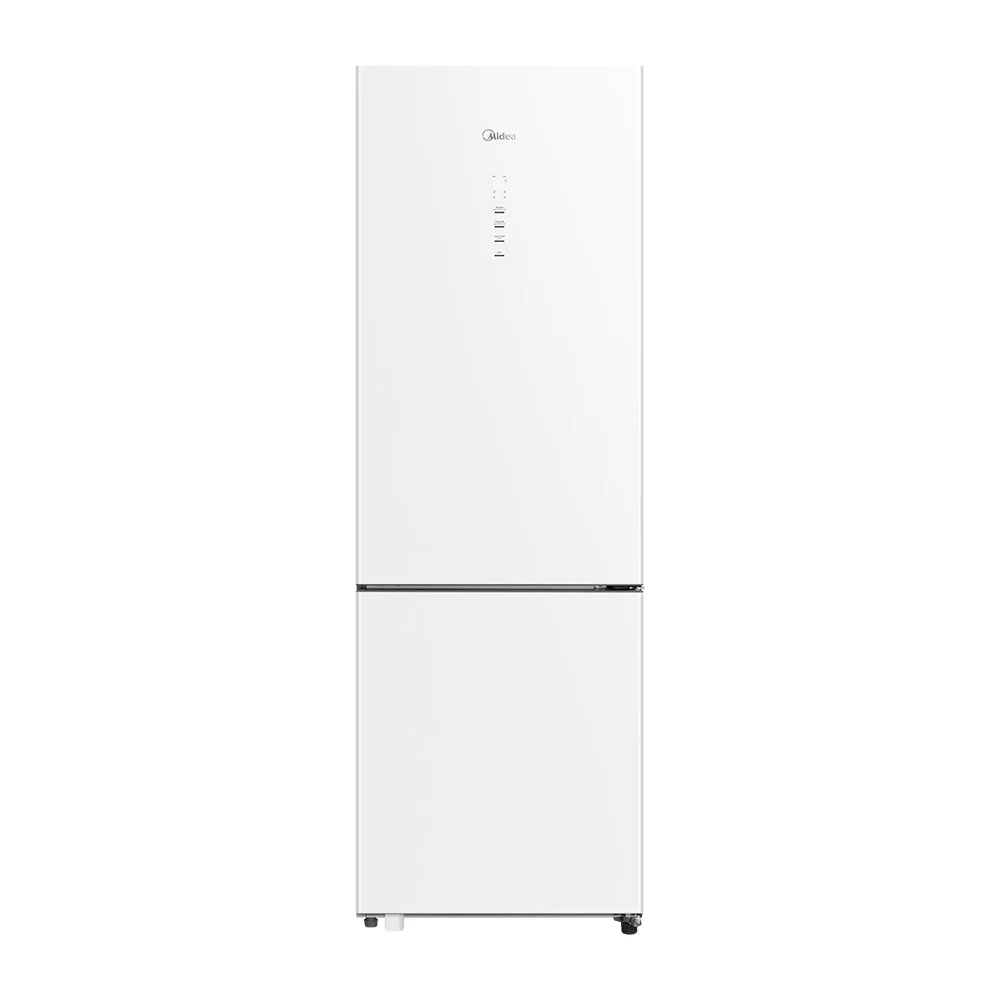Geladeira Midea Inverse MDRB548FGD013 branca com freezer na parte inferior