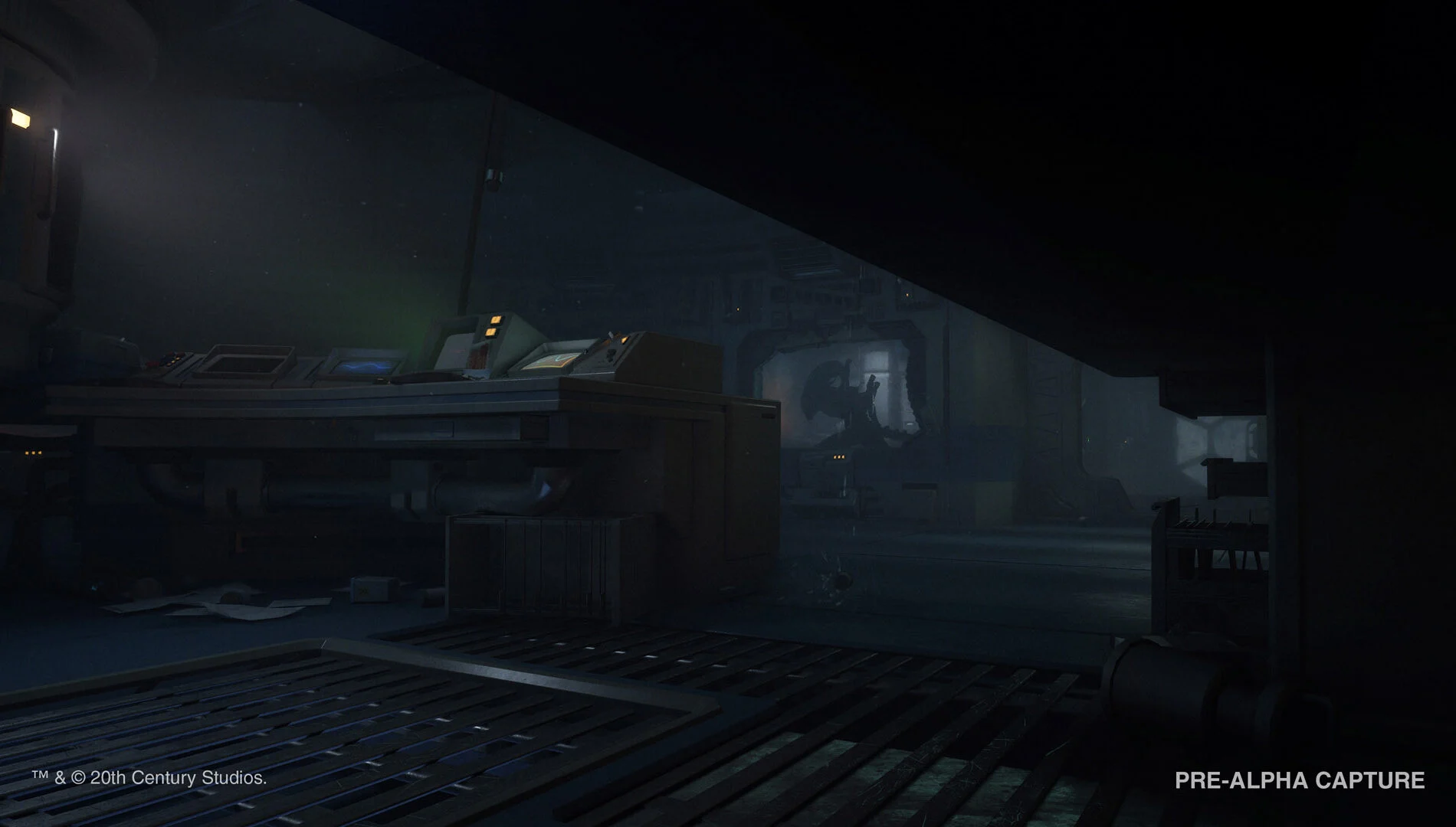 Corredor escuro de Alien Isolation 2 mostra cenário em que o Xenomorfo pode surgir ao fundo