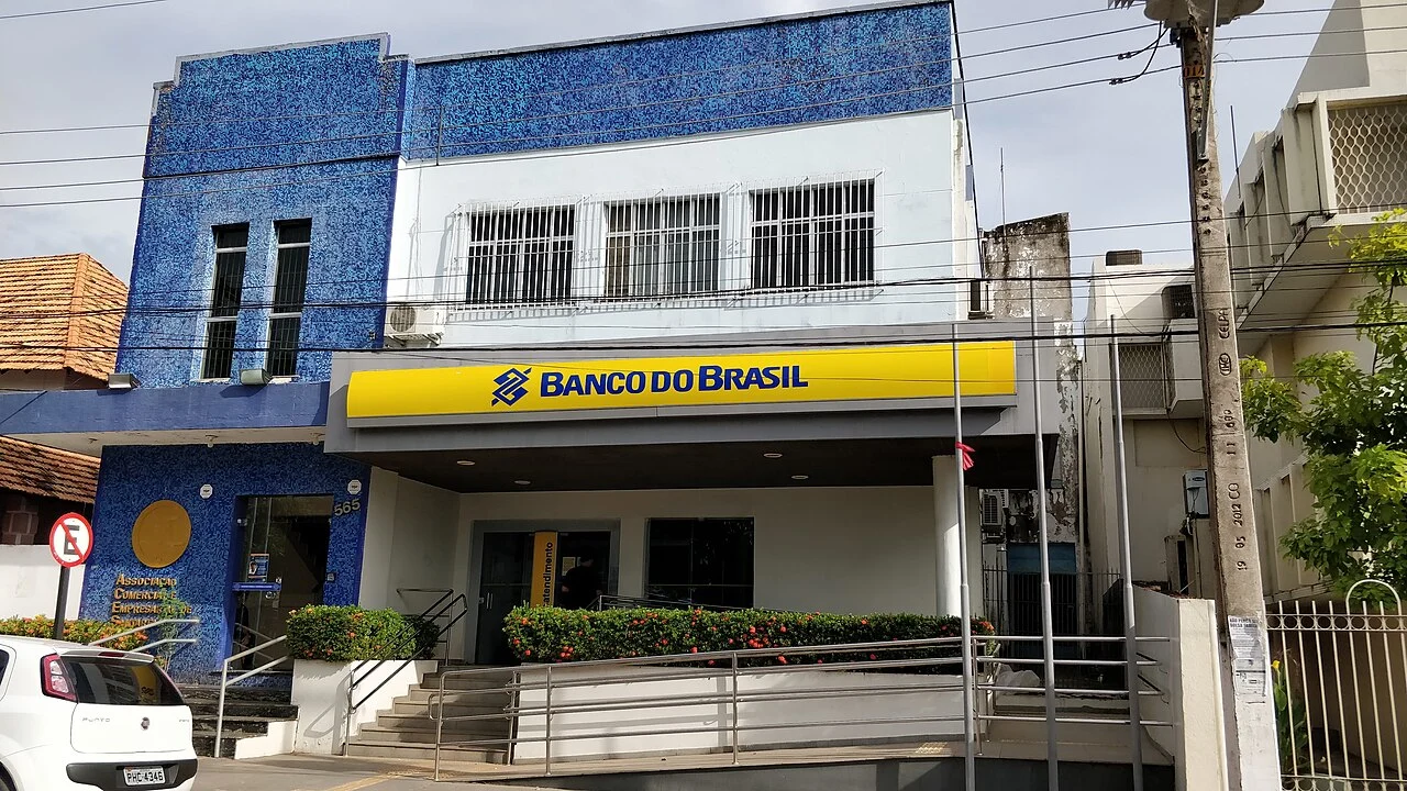 Fachada de uma agência do Banco do Brasil em Santarém, no Pará, fotografada em 2018