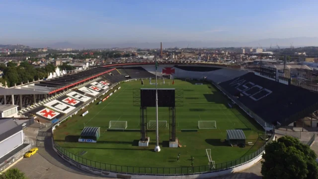Estádio de São Januário, no Rio de Janeiro, visto de cima
