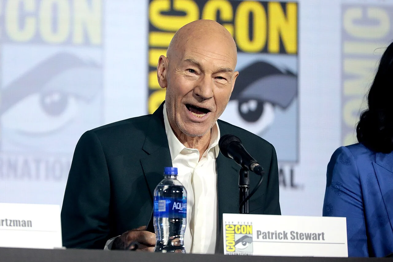 Patrick Stewart em painel da série Star Trek: Picard em julho de 2019