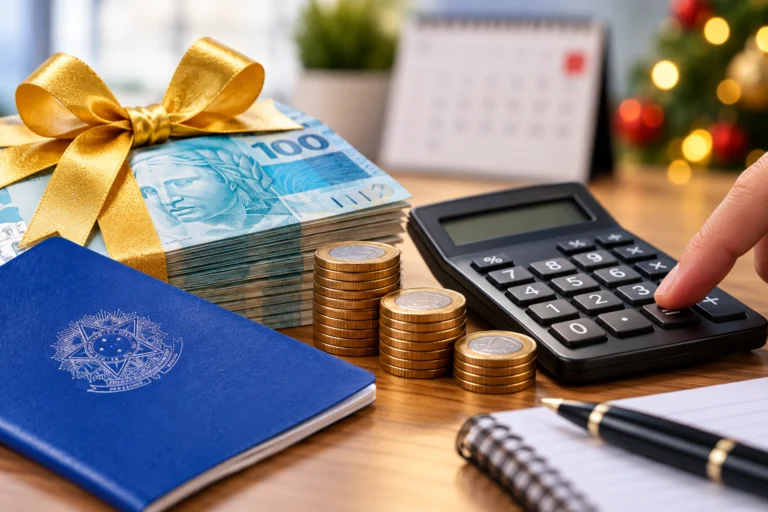 13o salario 2026 calcule quanto vai receber na 1a e 2a 1