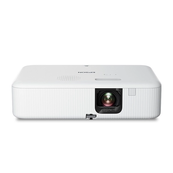 Projetor Epson CO-FH02 Full HD branco visto de frente