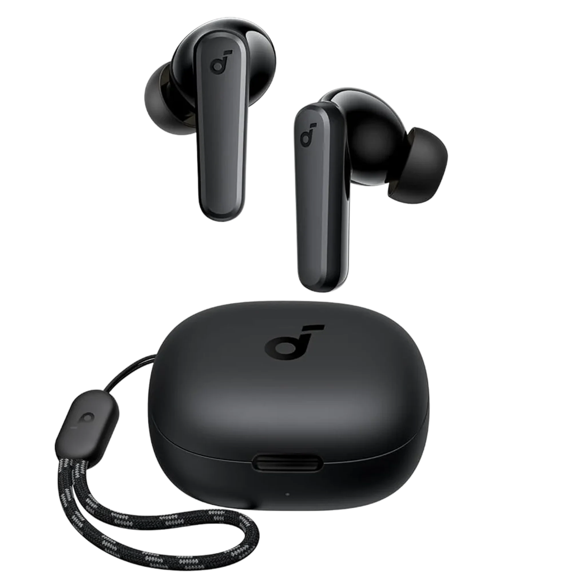 Fones Bluetooth Anker Soundcore P20i pretos com estojo de carregamento