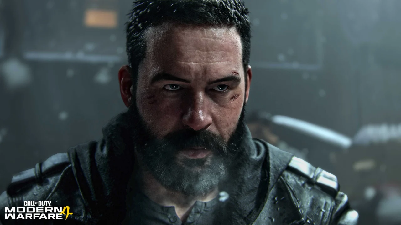 Capitão Price em close com uniforme militar em imagem promocional de Call of Duty Modern Warfare 4