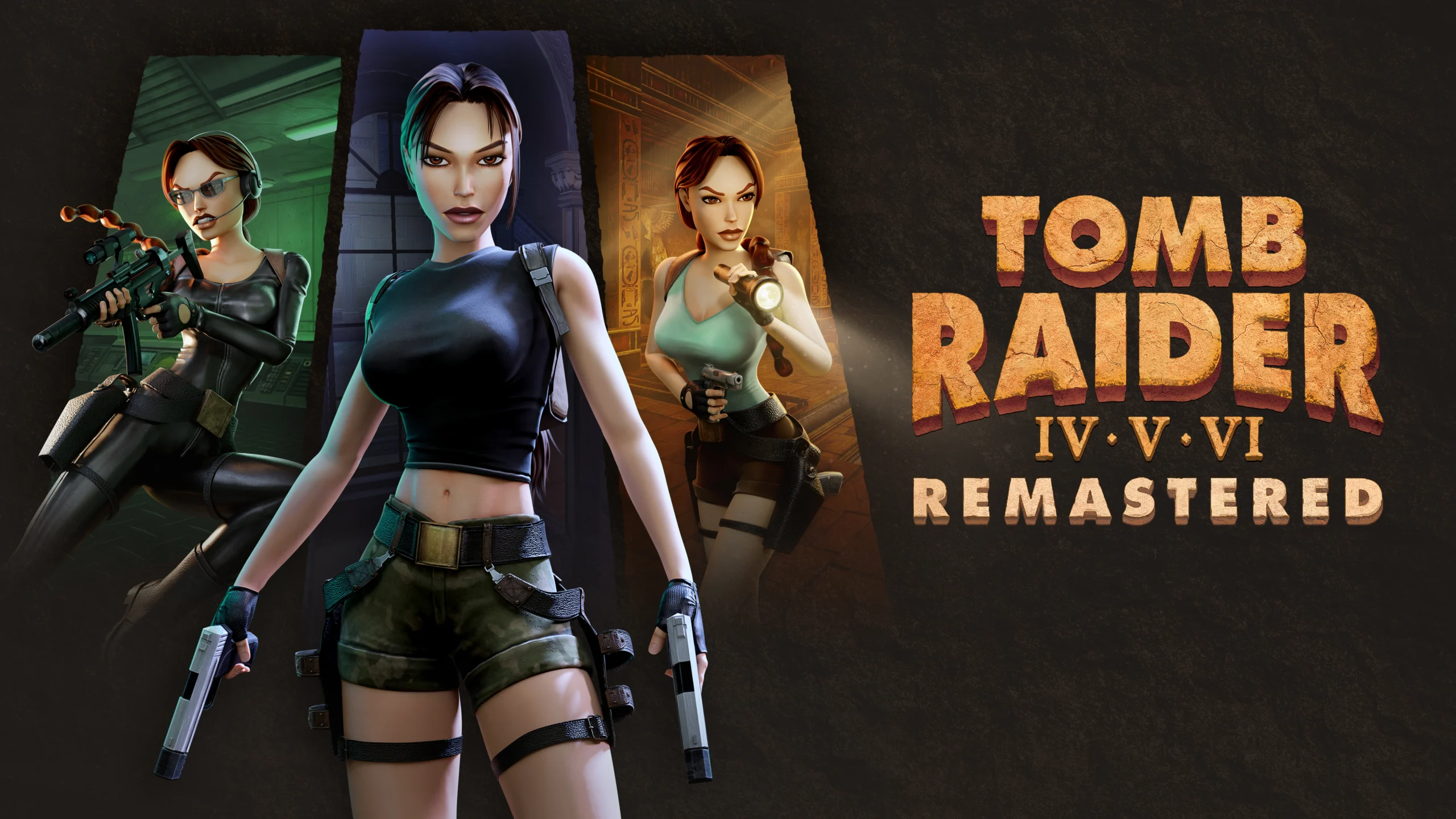 Lara Croft aparece em três visuais dos jogos Tomb Raider IV, V e VI Remastered