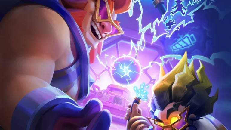 Personagens de Clash Royale na arte oficial da temporada Shocktober