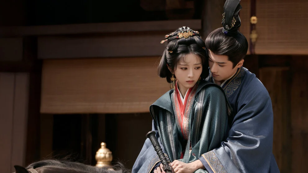 Tian Xiwei e Yan An caracterizados como os protagonistas de A Noiva da Presilha Dourada