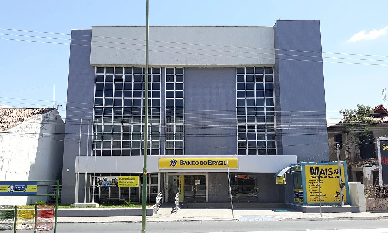 Fachada de agência do Banco do Brasil na cidade de Sousa, na Paraíba