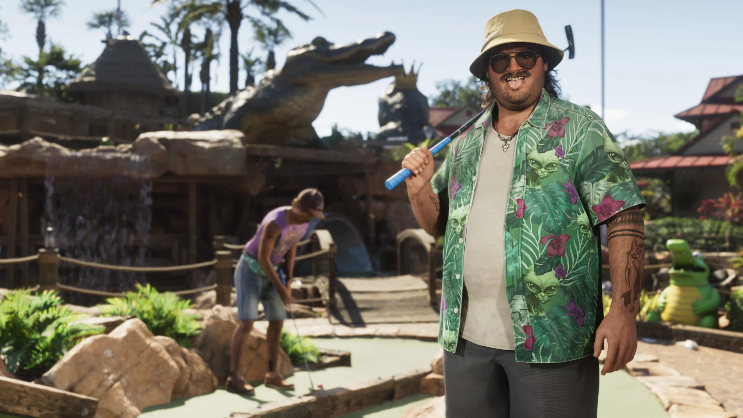 Cal Hampton em uma imagem oficial de Grand Theft Auto VI