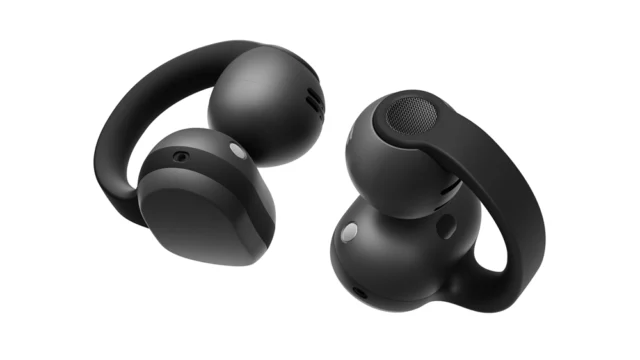 Detalhes do design aberto e clip-on do Samsung Galaxy Buds On