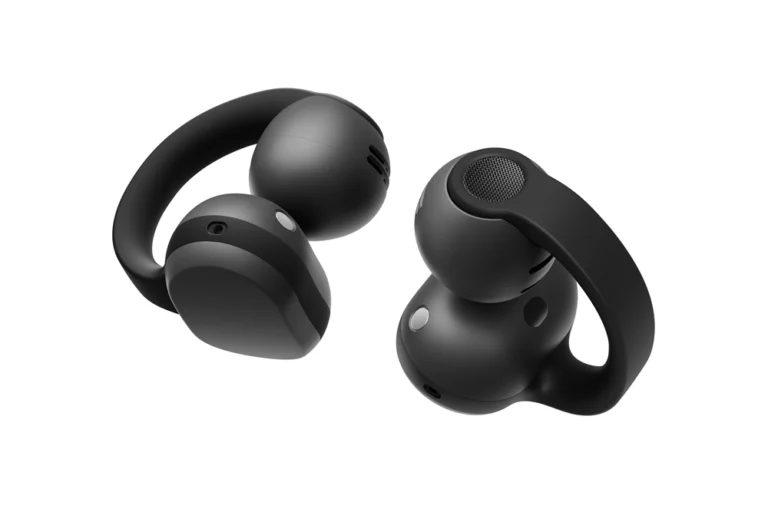 Detalhes do design aberto e clip-on do Samsung Galaxy Buds On