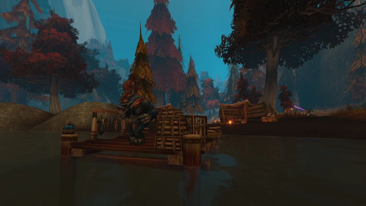 Ambiente florestal e pelurso próximo à Gruta Bocanera de WoW Forever