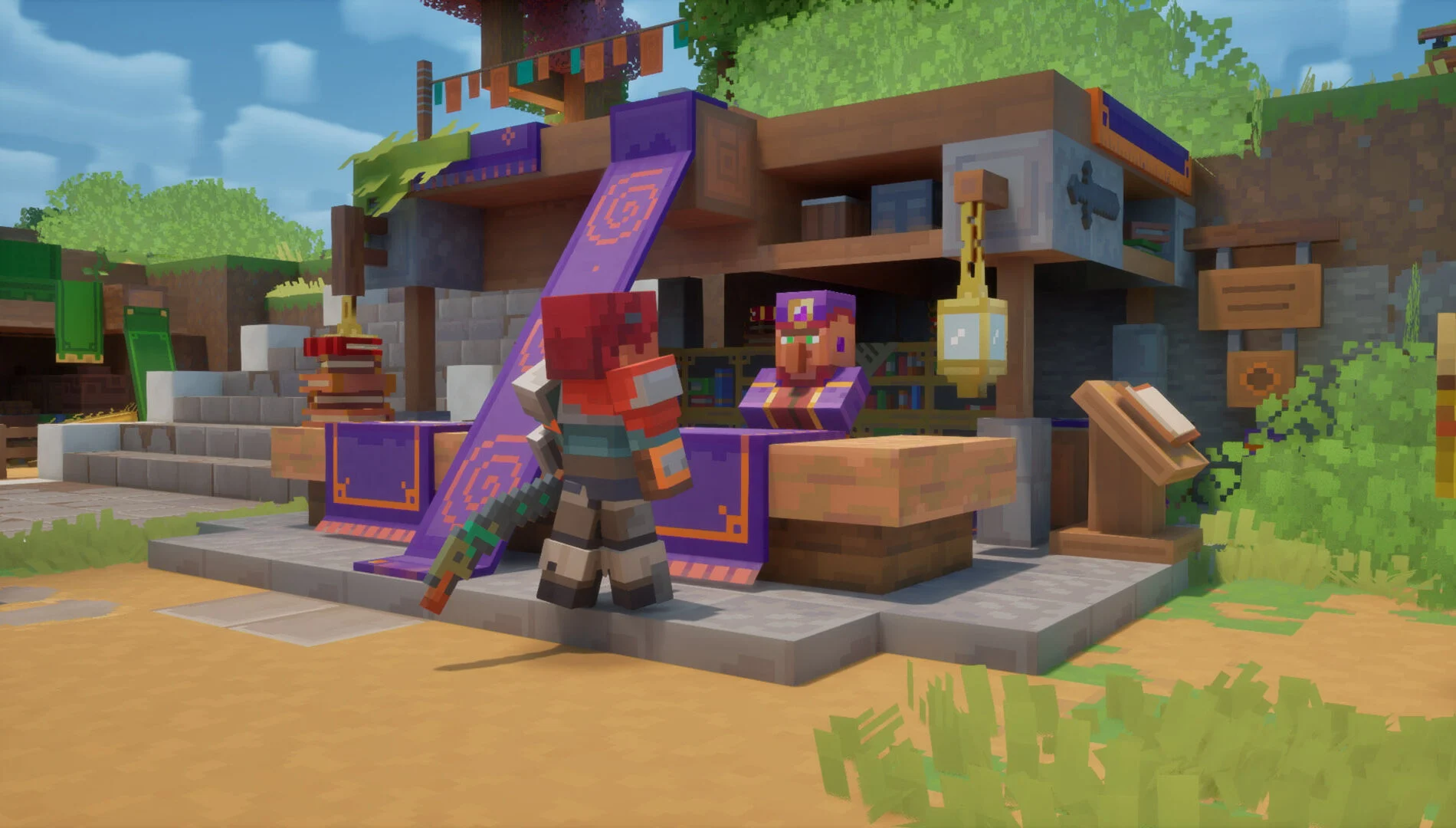 Tela do Encantador em Minecraft Dungeons II