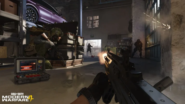 Arte oficial de Collateral, modo tático com compra de armas entre rodadas em Modern Warfare 4