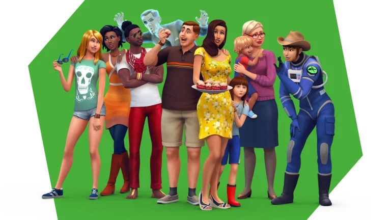 Personagens de The Sims 4 em imagem oficial de divulgação da Electronic Arts