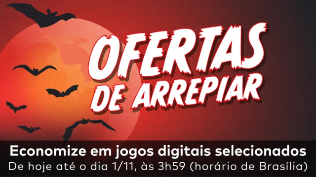 Arte oficial da promoção Ofertas de Arrepiar da Nintendo em outubro de 2026