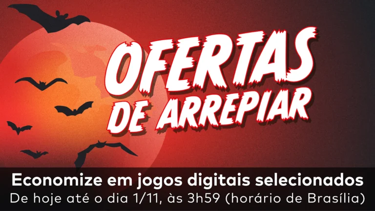 Arte oficial da promoção Ofertas de Arrepiar da Nintendo em outubro de 2026