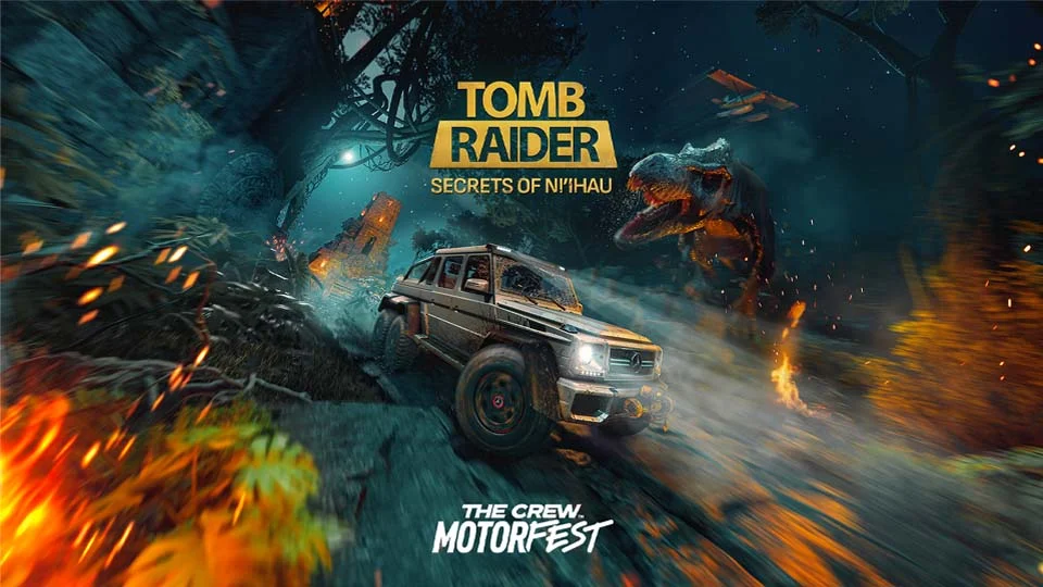 Cenário da DLC Tomb Raider Secrets of Ni'ihau em The Crew Motorfest