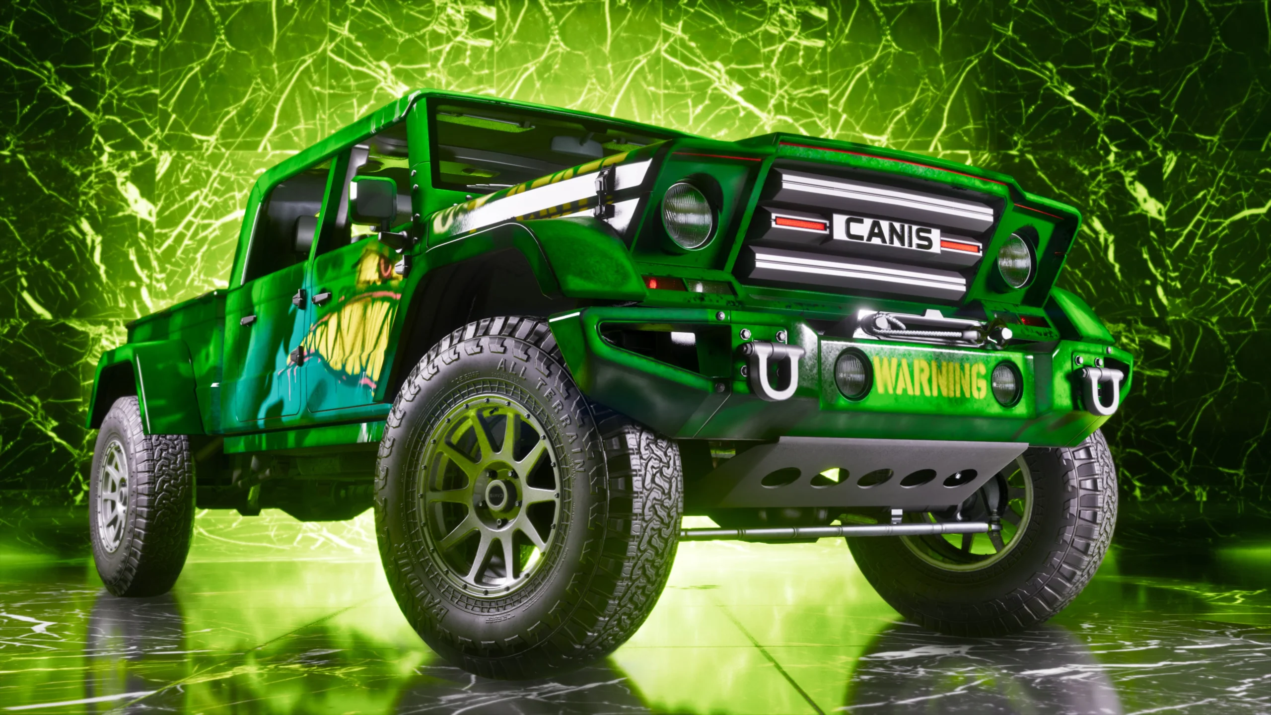 Carro off-road na oficina One-Eyed Willie's de GTA 6