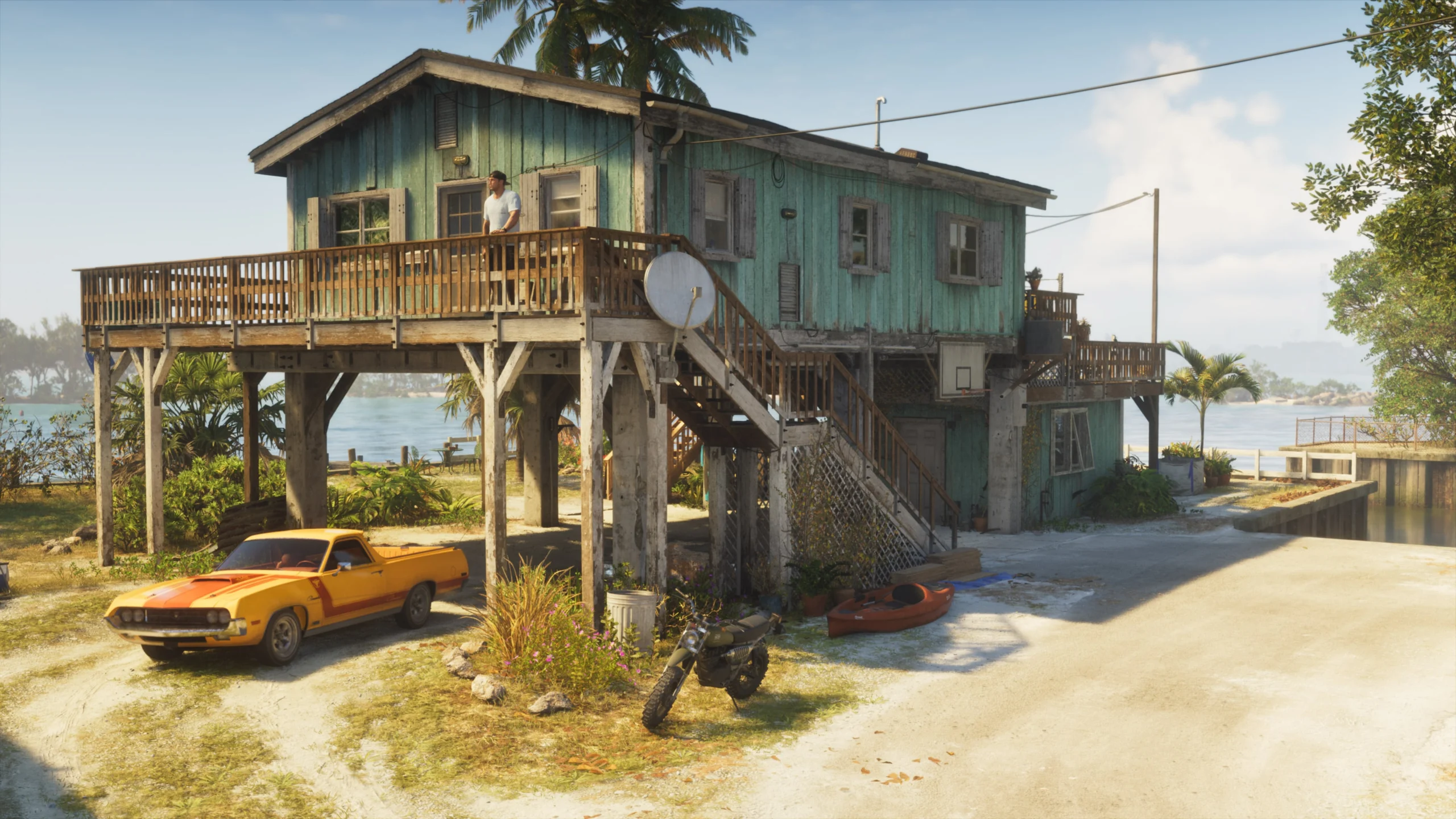 Veículos estacionados no esconderijo de Jason em GTA 6