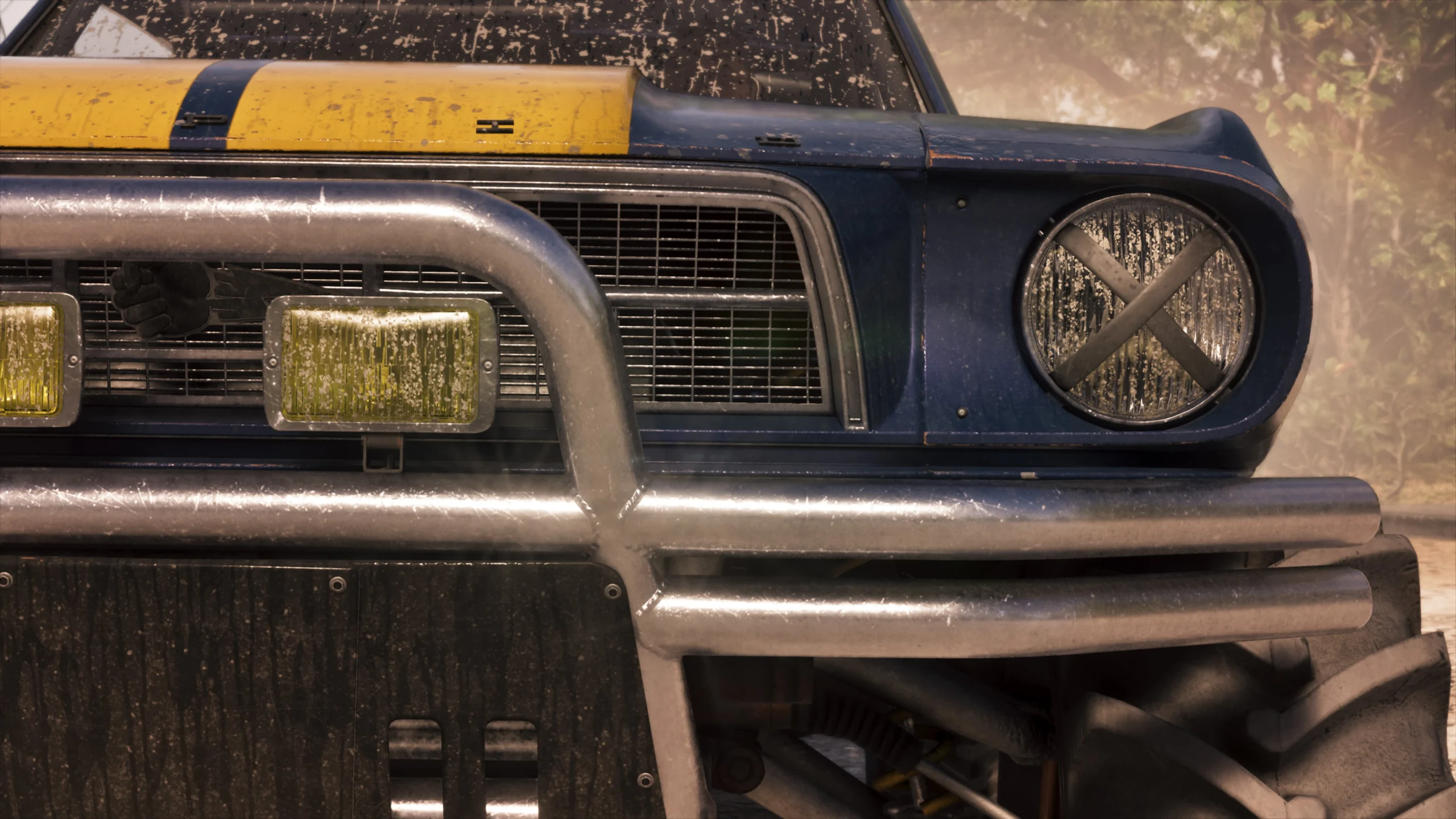 Vapid Dominator Buggy em estrada de terra de GTA 6