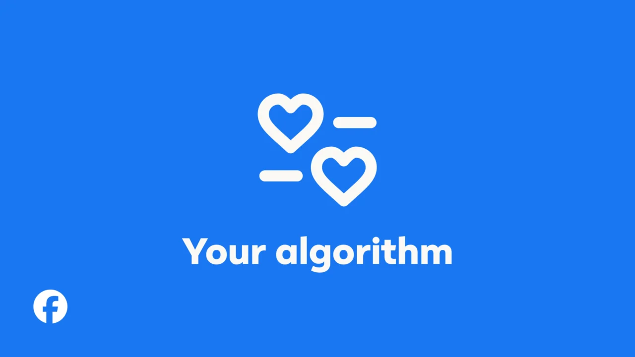 Identidade visual do Your Algorithm, novo controle de recomendações do Facebook