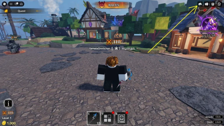 Personagem de Iron Soul Dungeon no Roblox