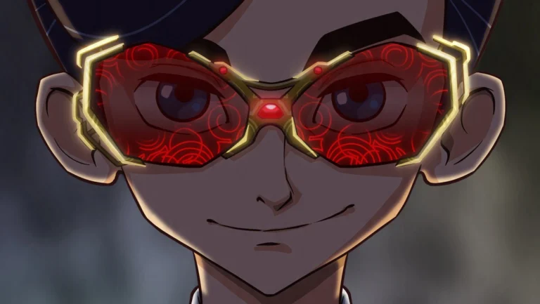 Primeira arte oficial da série animada Artemis Fowl mostra o jovem protagonista com óculos vermelhos tecnológicos
