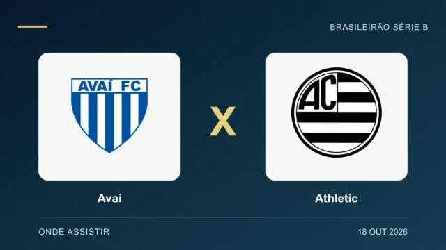 Avaí x Athletic: onde assistir ao vivo e horário hoje (18/10)