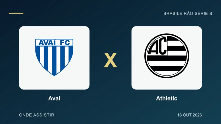 Escudos de Avaí e Athletic, separados por um X.