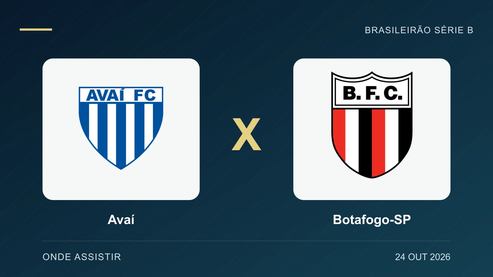 Avaí x Botafogo-SP: onde assistir ao vivo e horario hj (24/10)
