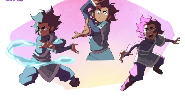 Arte de divulgação da nova série animada Avatar Kuruk: Wave of Chaos