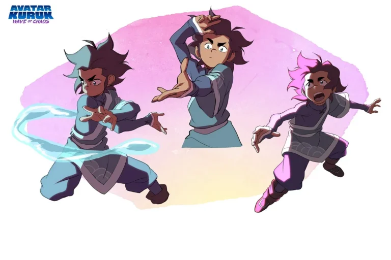 Arte de divulgação da nova série animada Avatar Kuruk: Wave of Chaos