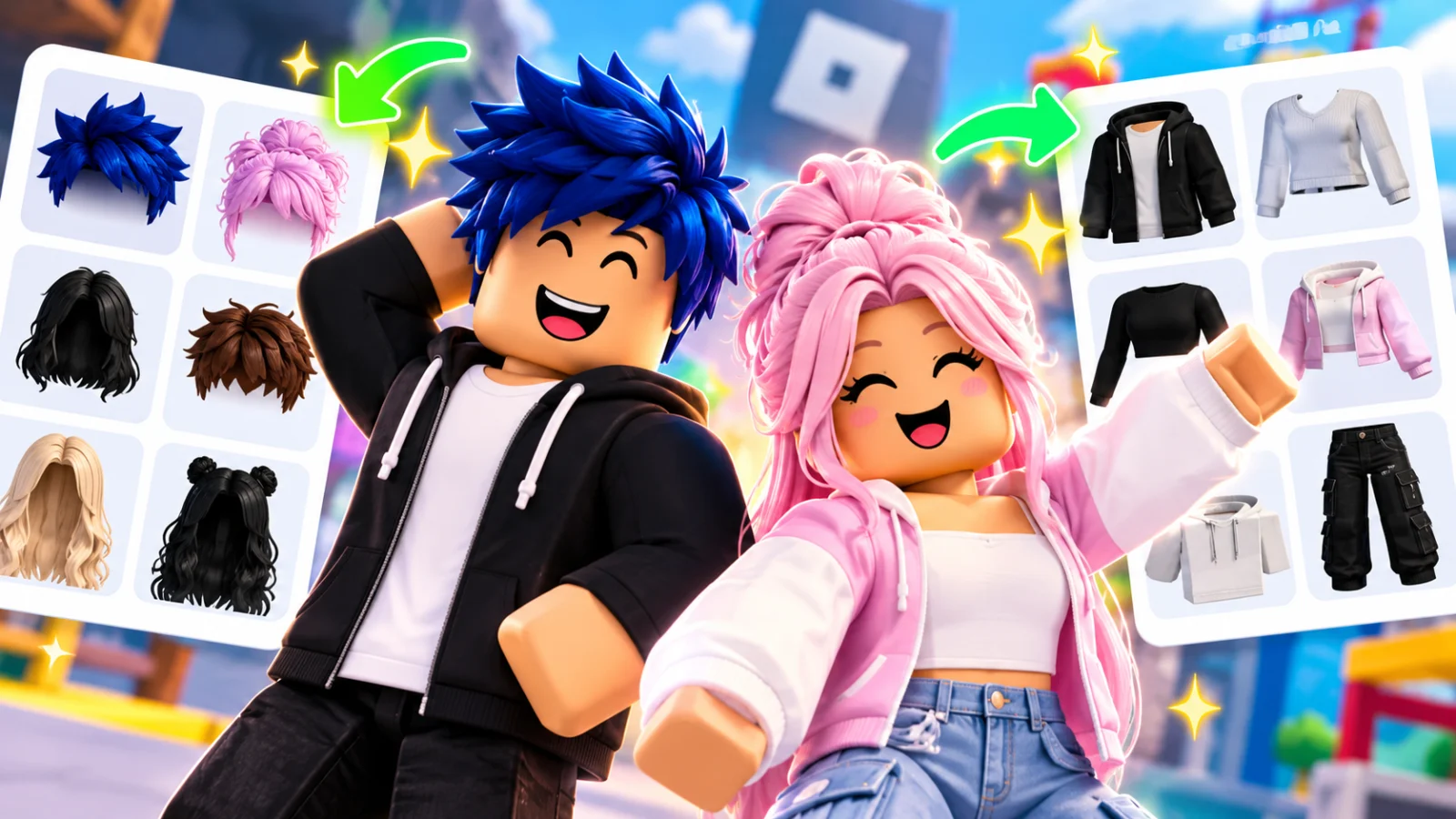 Como conseguir cabelos e roupas gratuito no Roblox sem Robux