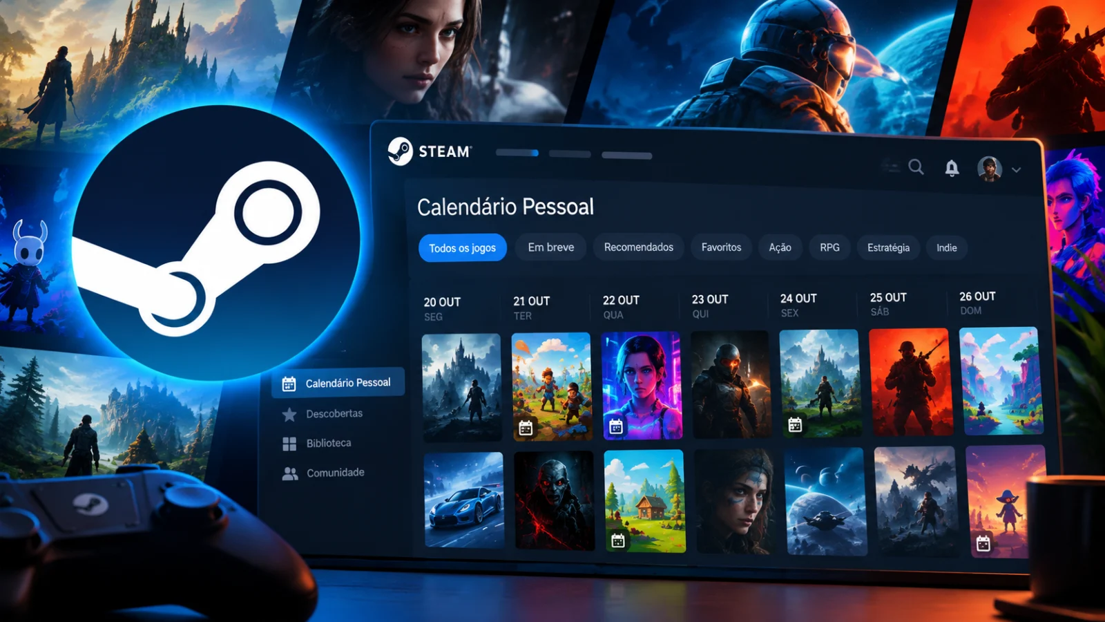 Steam lança calendario pessoal de títulos; confira como acessar e usar