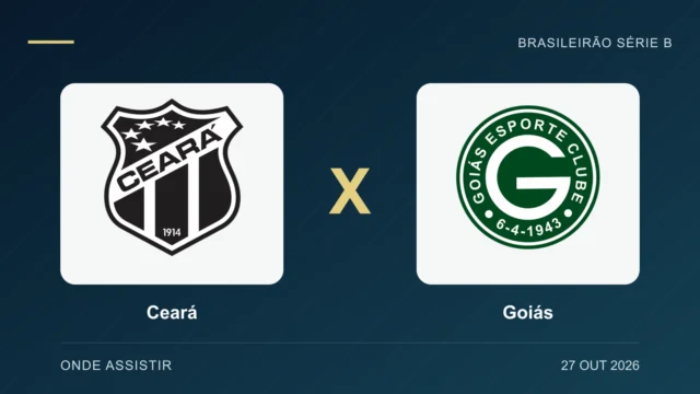 Escudos de Ceará e Goiás, separados por um X.