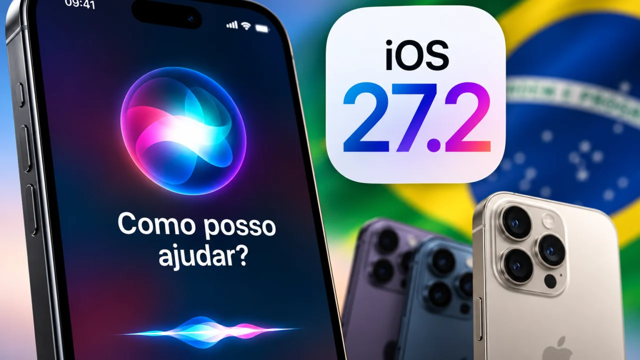 A Siri AI em português chegou ao iPhone com o iOS 27.2.