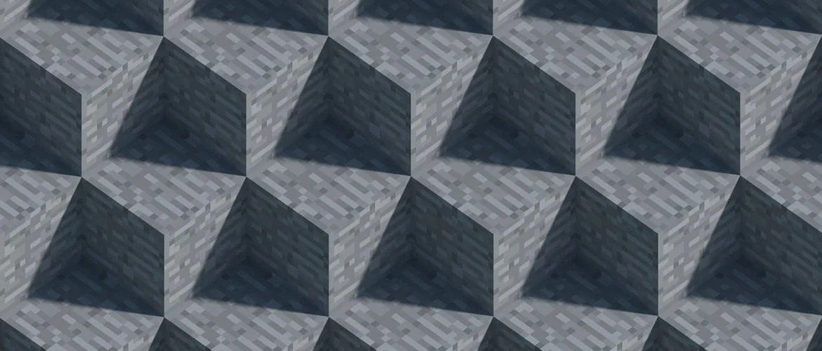 Ilustração oficial de blocos de pedra comum do Minecraft