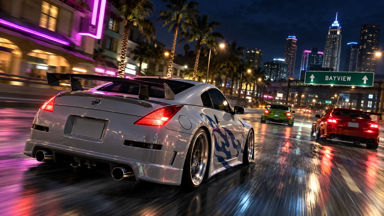 NFS Underground 2 pode ser explorado no navegador por meio do Carmeet, projeto grátis com 29 carros e multiplayer.