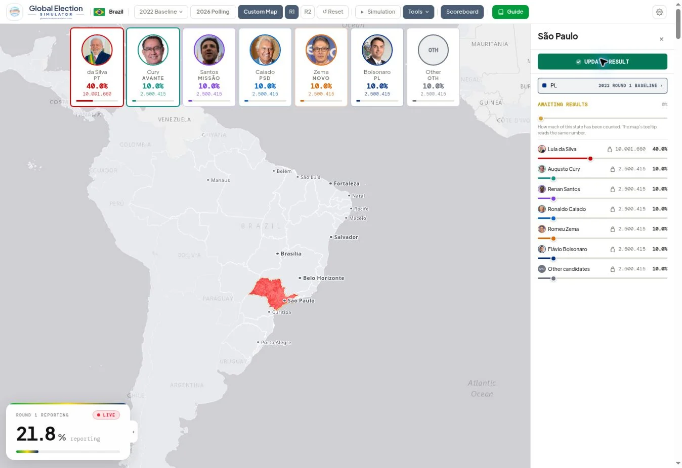 Global Election Simulator: como usar o simulador de eleições do Brasil