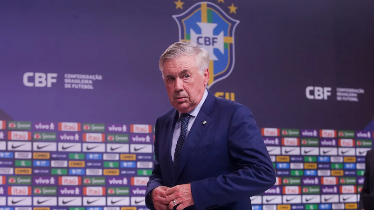 O técnico Carlo Ancelotti chamou Endrick, Estêvão, Raphinha e Vinicius Junior, além de André Luiz, do Corinthians, e Allan, do Manchester City, para os amistosos contra Japão e Singapura.