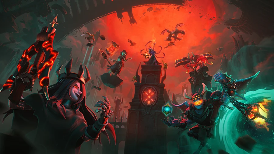 Heróis de Clash of Clans na arte da temporada de Halloween Portais do Pânico