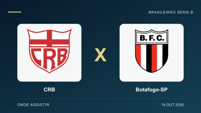 CRB x Botafogo-SP: onde assistir ao vivo e horário hoje (18/10)