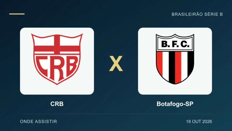 Escudos de CRB e Botafogo-SP, separados por um X.
