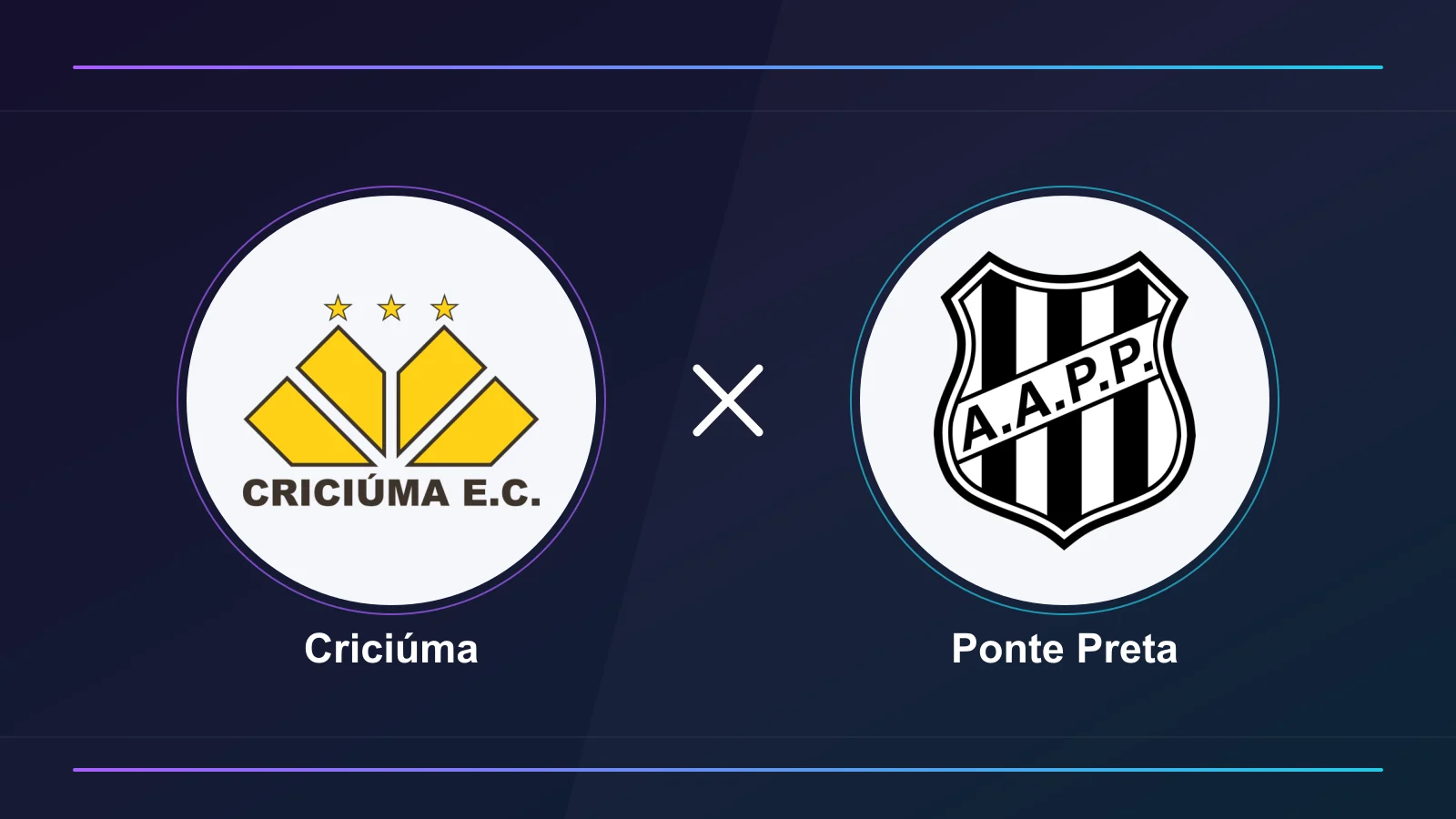 Criciúma x Ponte Preta: horário e onde assistir na Série B (30/10/2026)